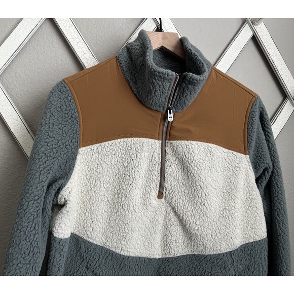 Kuhl Prism Women's L Half Zip Sherpa Fleece Jacket Color Block - Picture 2 of 8